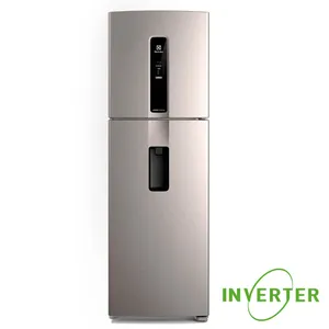 Heladera Electrolux Inverter Top Freezer No Frost AutoSense IW46S 424Lts Plata